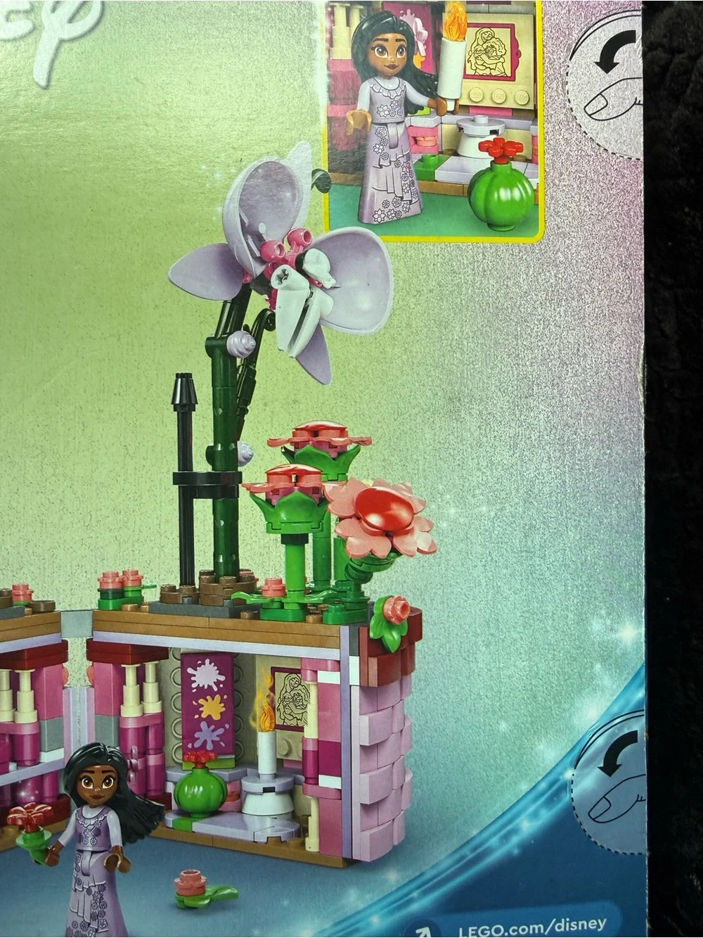 Disney Encanto Flower Pot Building Set - Pink, Purple & Green